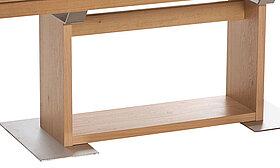 Dekorplatte mit Holzsäulen