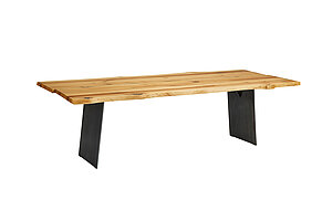 Baumtisch Arbon in Balkeneiche, Gestell CAT29