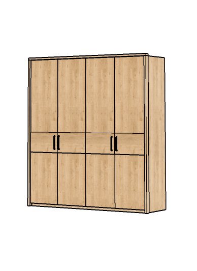 4-türiger Drehtürenschrank Mod. Florenz