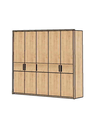 5-türiger Drehtürenschrank Mod. Florenz
