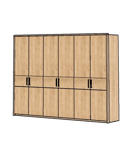 6-türiger Drehtürenschrank Mod. Florenz